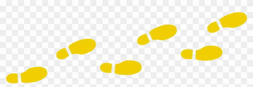 Yellow Foot Prints Treasure Hunt Wood Bros - Footprints Clip Art - Png Download