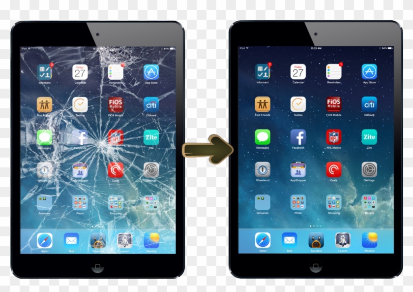 Ipad Broken Screen - Ipad Mini 2 Clipart