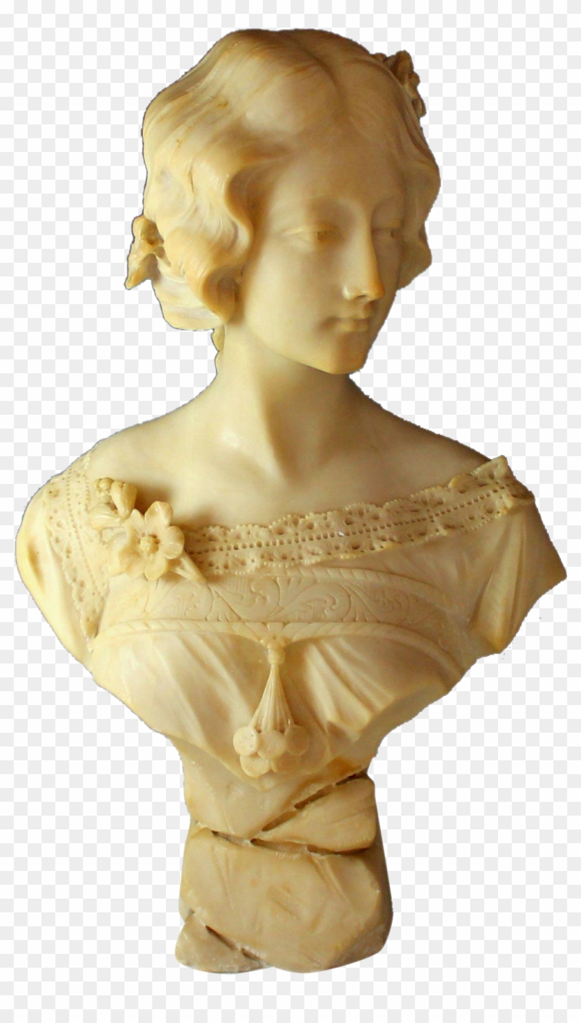 Marble Sculpture Of A Young Lady By A - Bust Clipart #765887