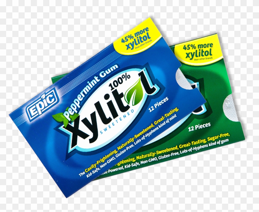 Spearmint And Peppermint Flavors - Xylitol Gum Png Clipart