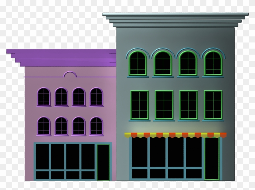 Cartoon Buildings Png Clipart #766357