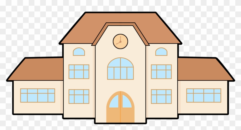 Free Clipart Of Buildings - School Building Clipart Png Transparent Png #766403