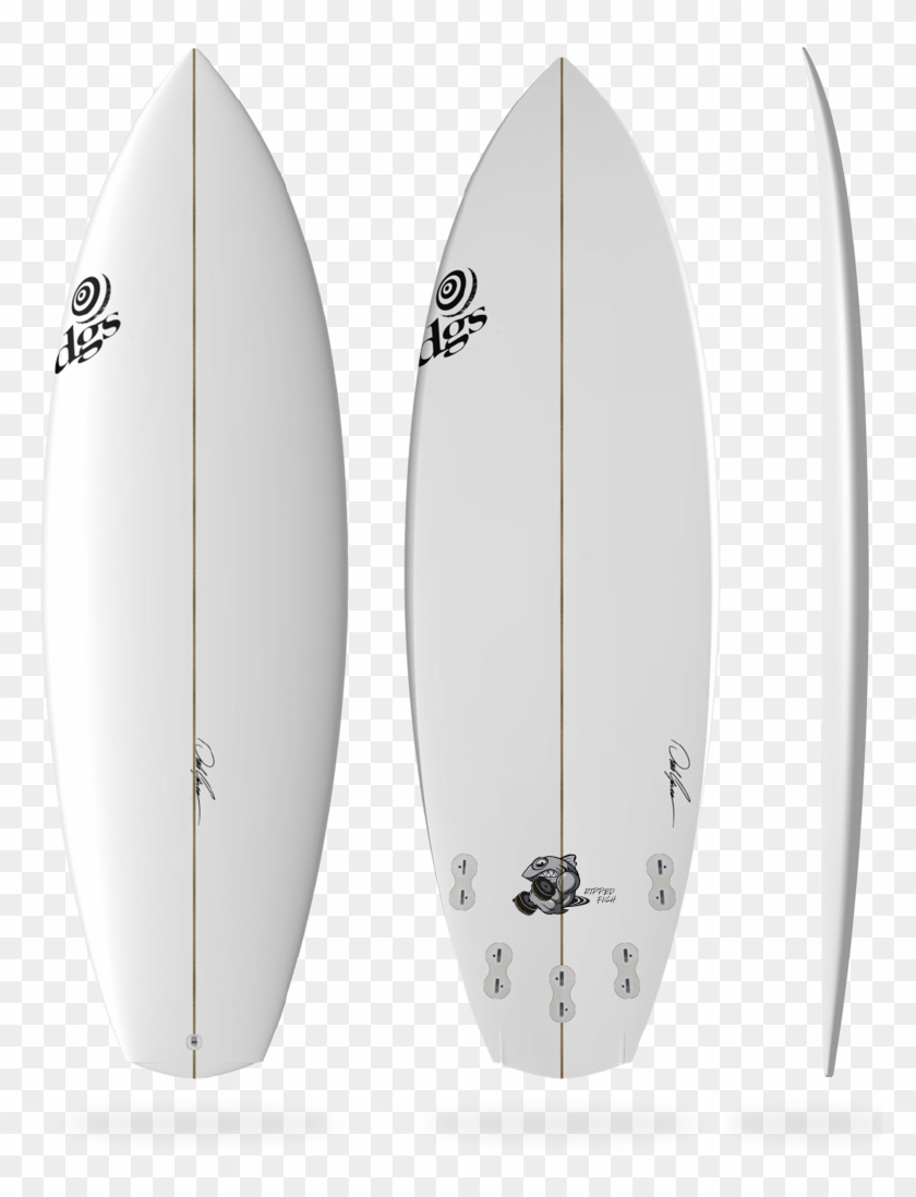The Ripped Fish Dgs Surfboards - Surfboard Clipart #767573