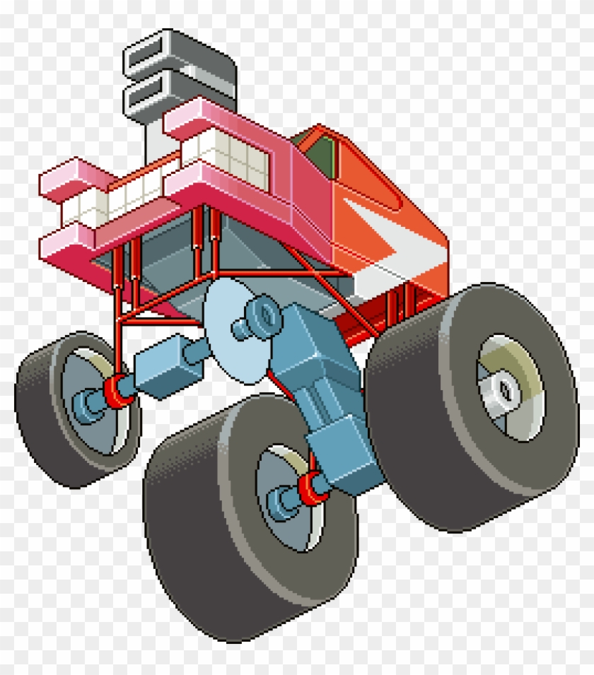 Praxxiz Monster Truck - Car Clipart #767579