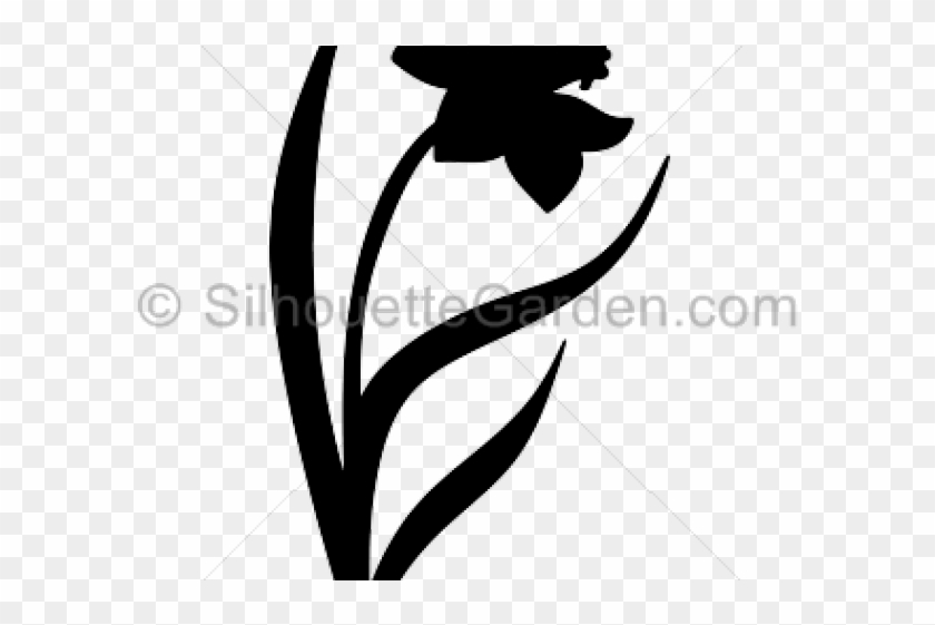Daffodils Silhouette Clipart