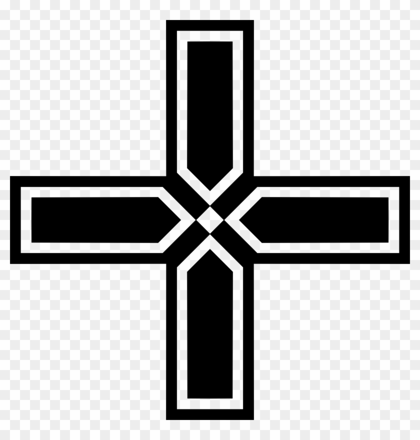 Graphic Black And White Simple Geometric Big Image - Norse Symbols White Supremacy Clipart #767896