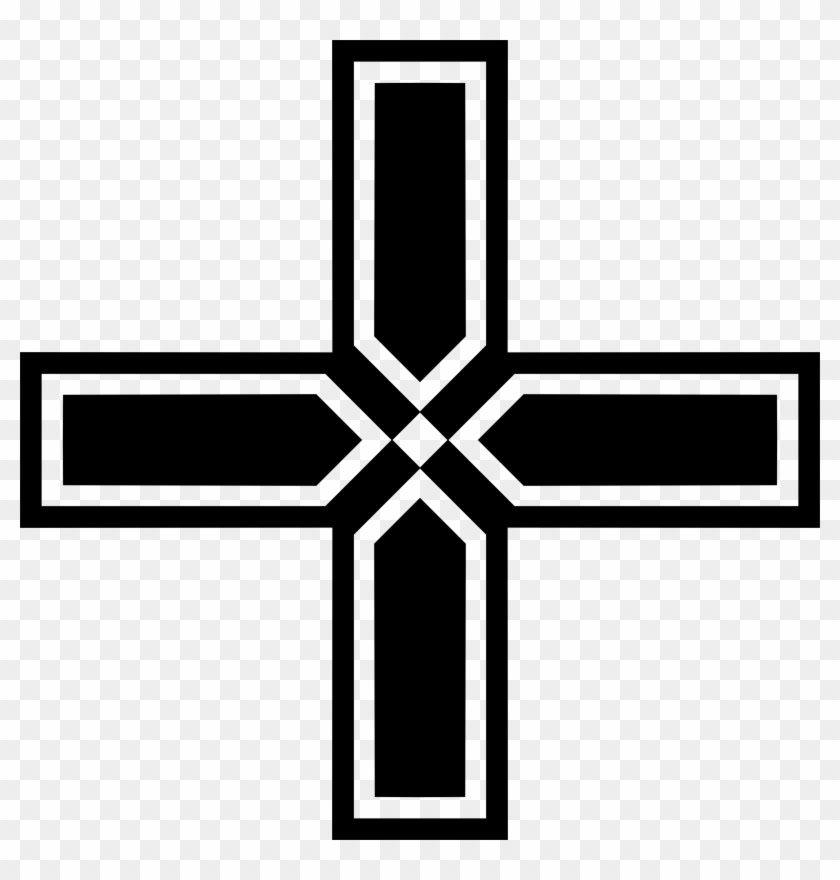 Graphic Black And White Simple Geometric Big Image - Norse Symbols White Supremacy Clipart #767896