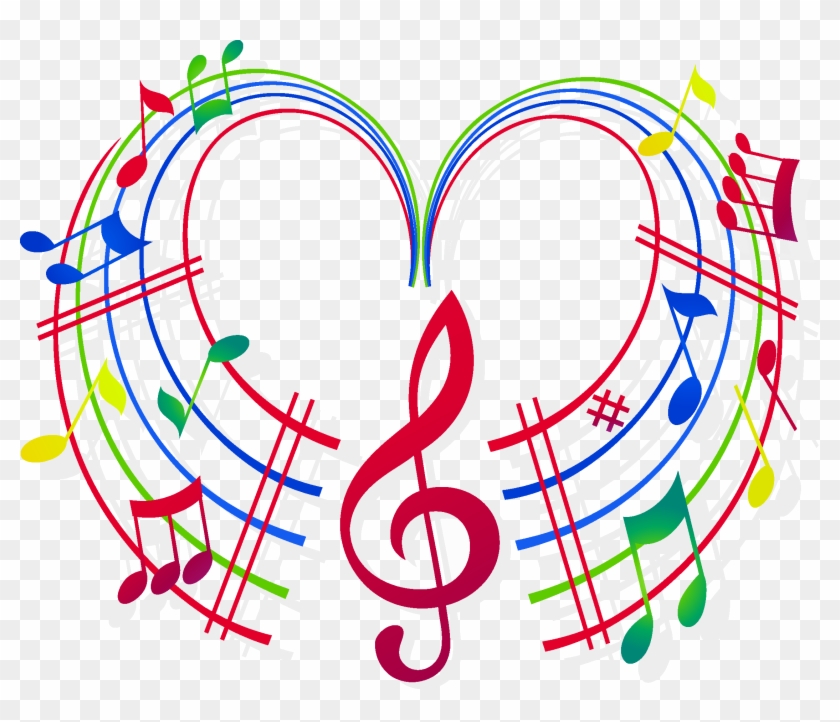Musical Notes Clipart Choir - Love Music Note Png Transparent Png #768166