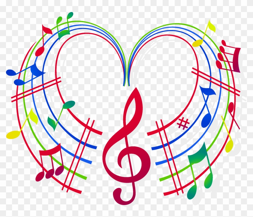 Musical Notes Clipart Choir - Love Music Note Png Transparent Png