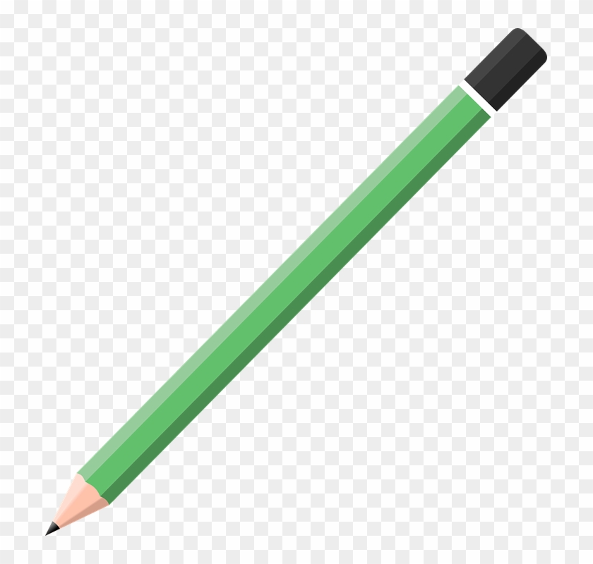 Crayon De Bois Png - Green Colored Pencil Clip Art Transparent Png #768200