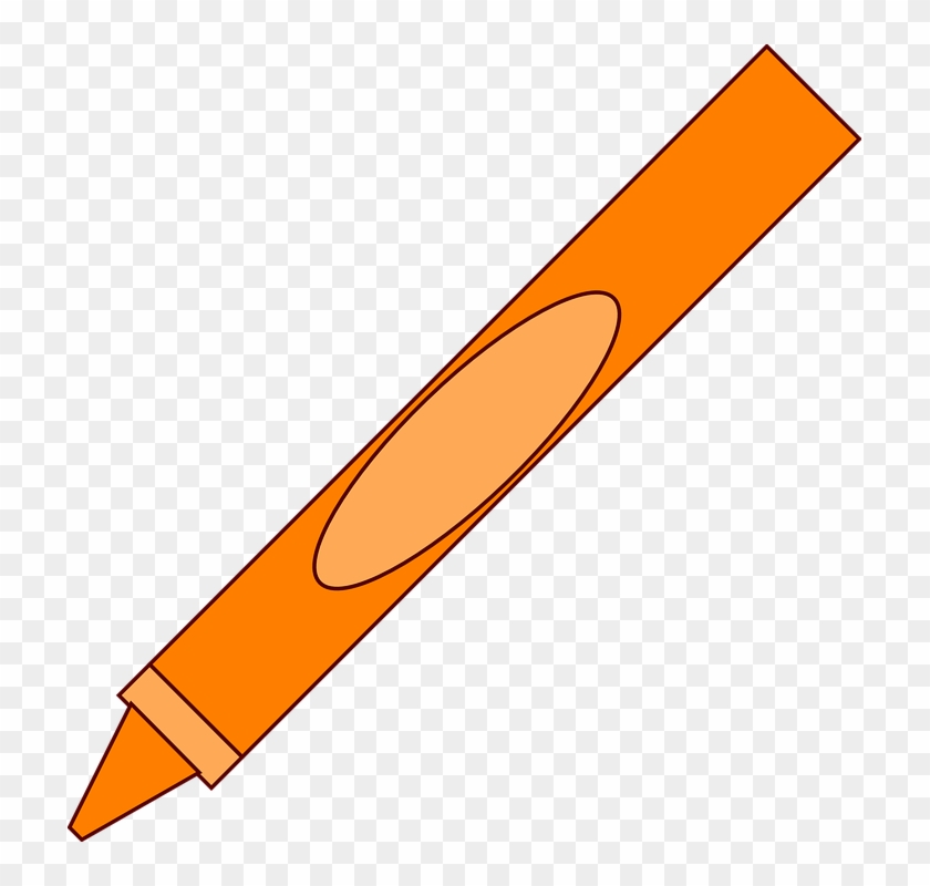 Crayon Cartoon Png - Orange Crayons Clipart Transparent Png