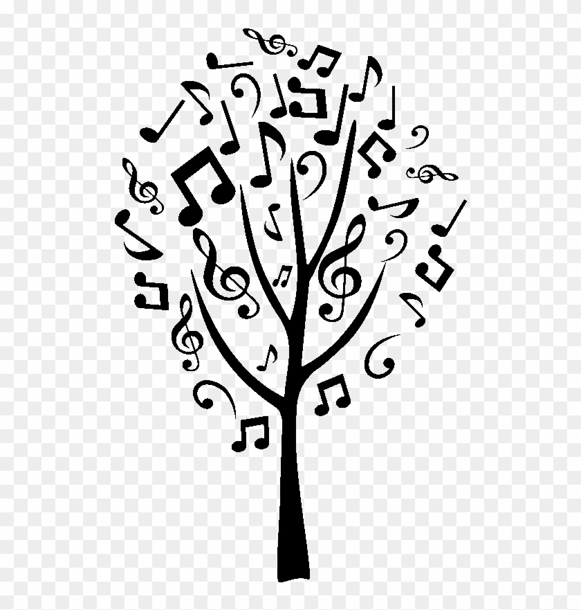 Opiniones De Floritura - Music Note Tree Clipart