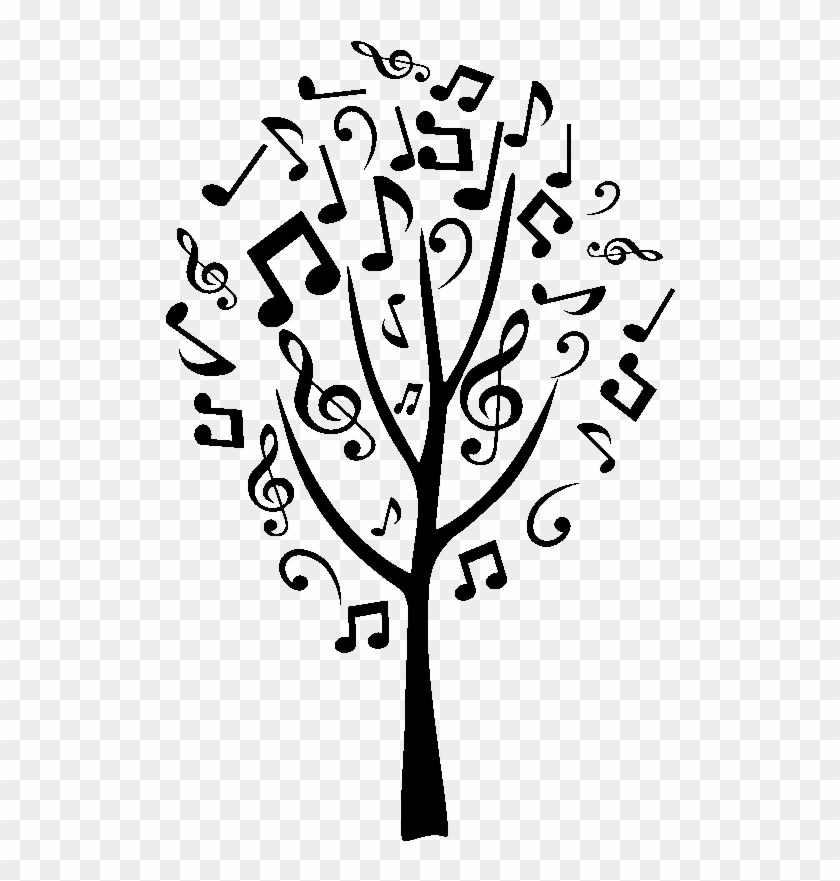 Opiniones De Floritura - Music Note Tree Clipart #768312