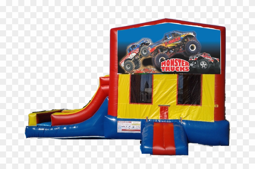 2 Lanes Side Slide Jumper Monster Trucks $180/day - Monster Truck Clipart