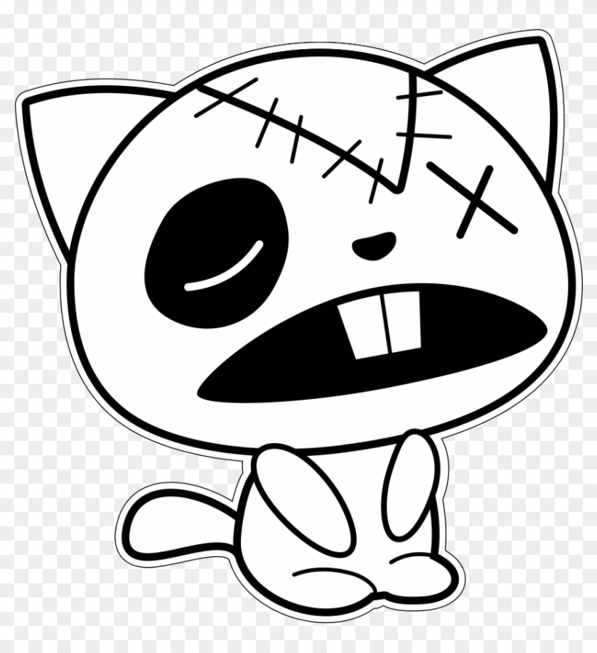 Png Black And White Stock Felix The Cat Cartoon Character - Cartoon Cat For Inkscape Lesson Clipart #768369
