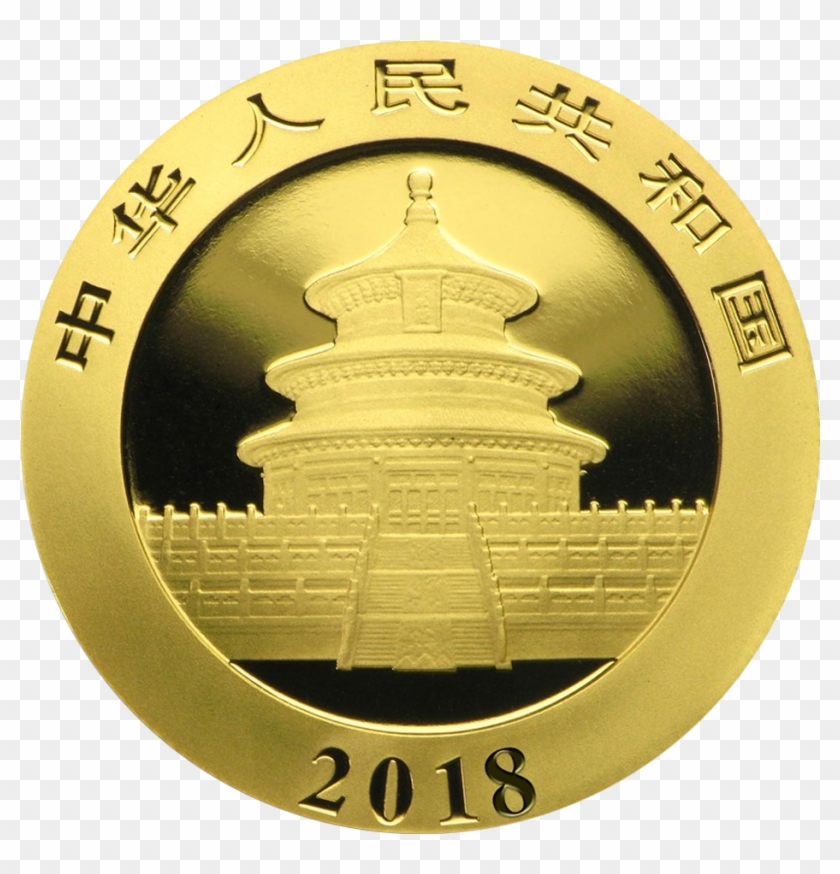 Na Panda 15g Gold Coin 2018 Back - 2019 China Panda Silver Clipart #768576