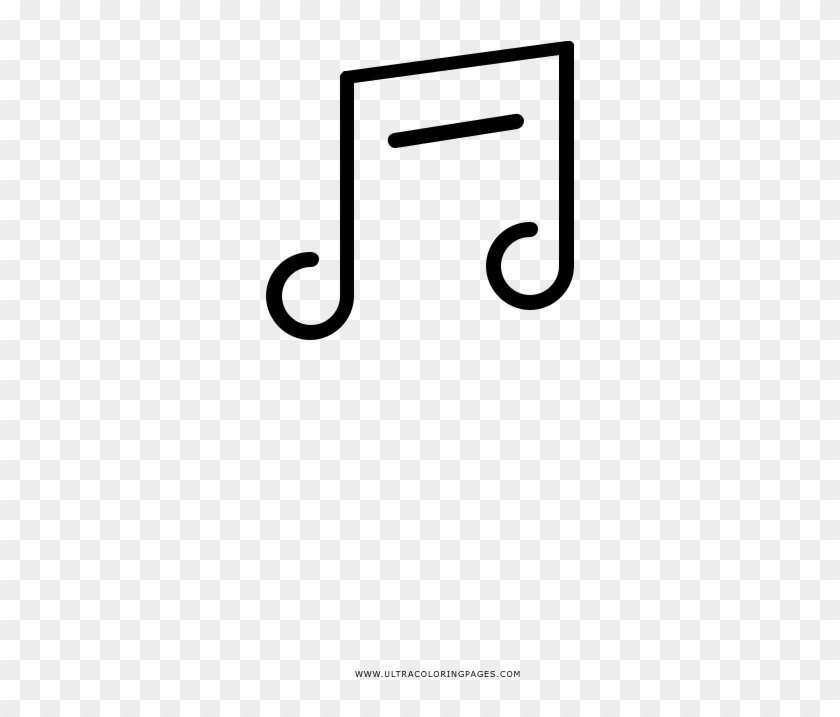 Notas-musicales Página Para Colorear - Calligraphy Clipart