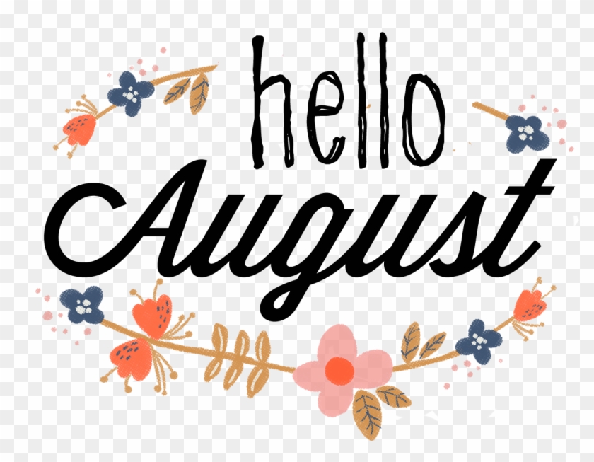June - Hello August Goodbye July Clipart