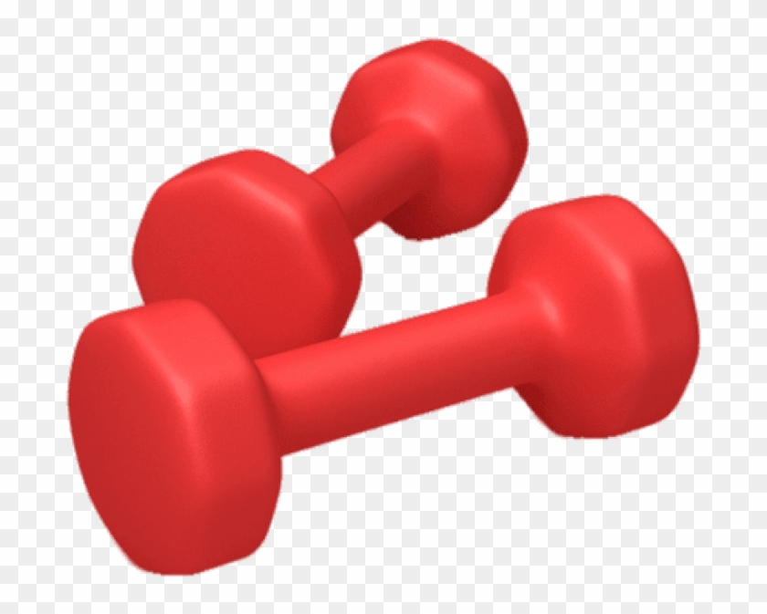 Free Png Download Red Dumbbells Png Images Background - Dumbbell Clipart