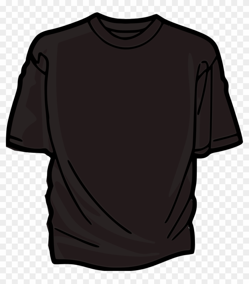 White Fade Png , Png Download - Sketch Of A Black T Shirt Clipart