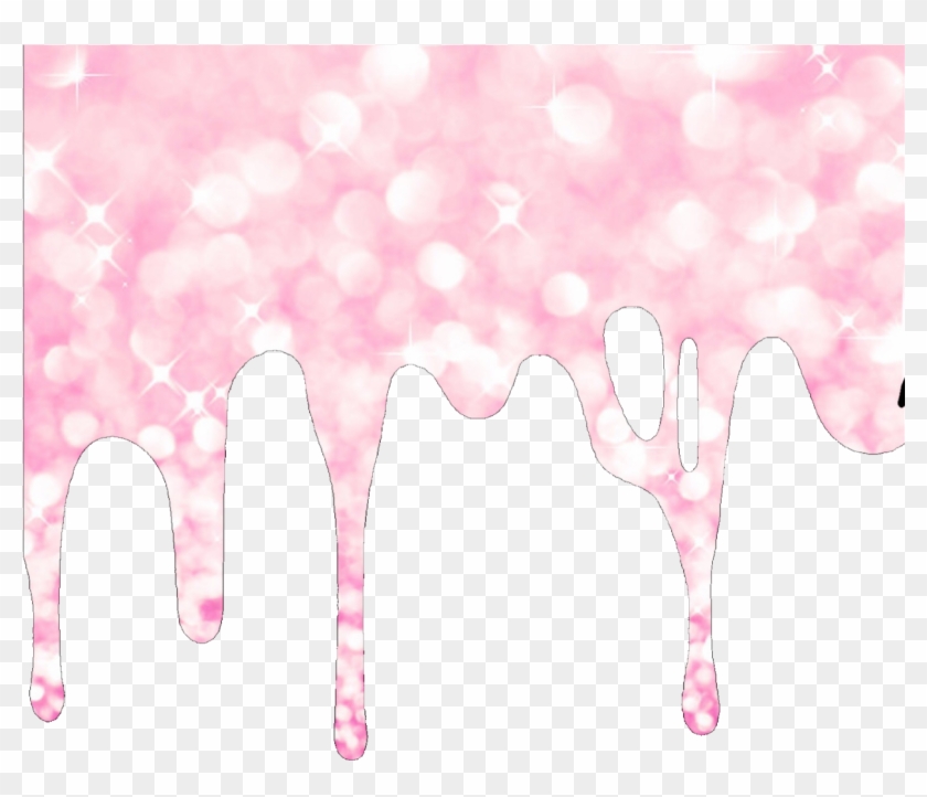 Drip Melt Slime Pink Glitter Freetoedit Clipart #769890