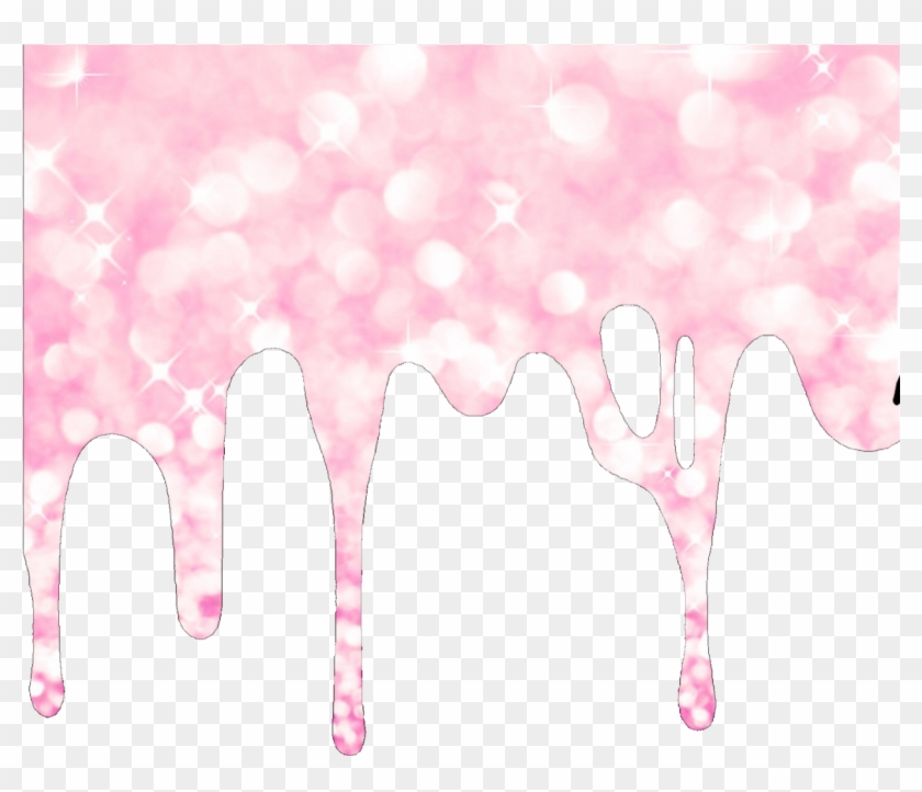 Drip Melt Slime Pink Glitter Freetoedit Clipart