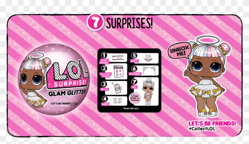 Lol Glam Glitter Series Surprises - Lol Glam Glitter 7 Surprises Clipart #770362