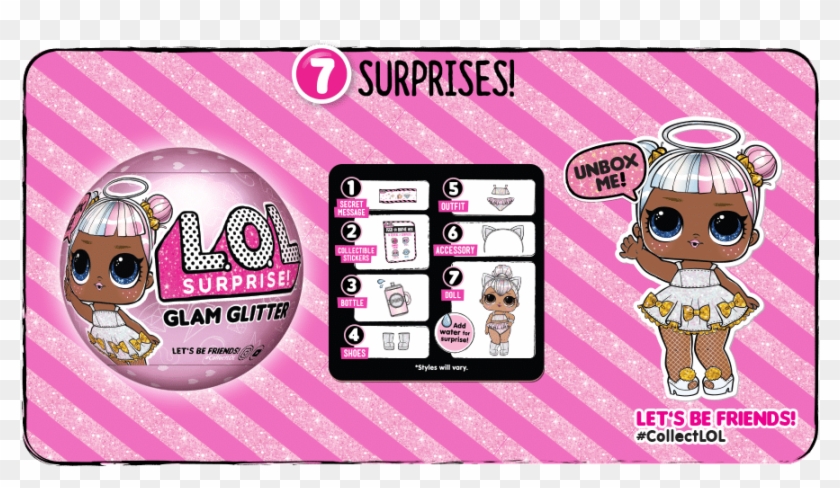 Lol Glam Glitter Series Surprises - Lol Glam Glitter 7 Surprises Clipart
