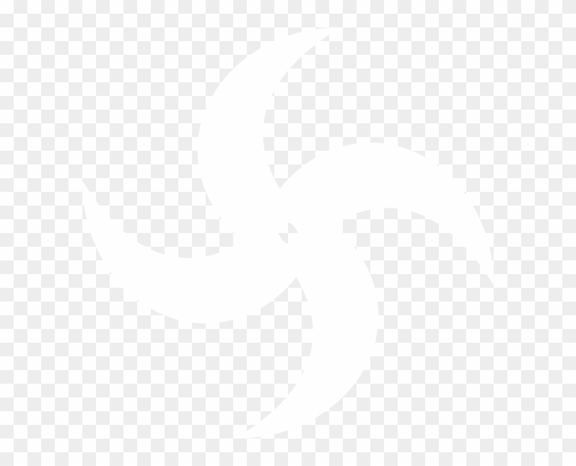 Ninja Stars Logo White Clipart