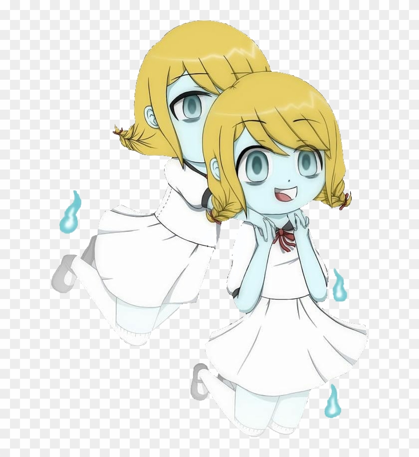 Ghost Sister Animegirl Girl Anime Cute Colorful Handpai - Cartoon Clipart