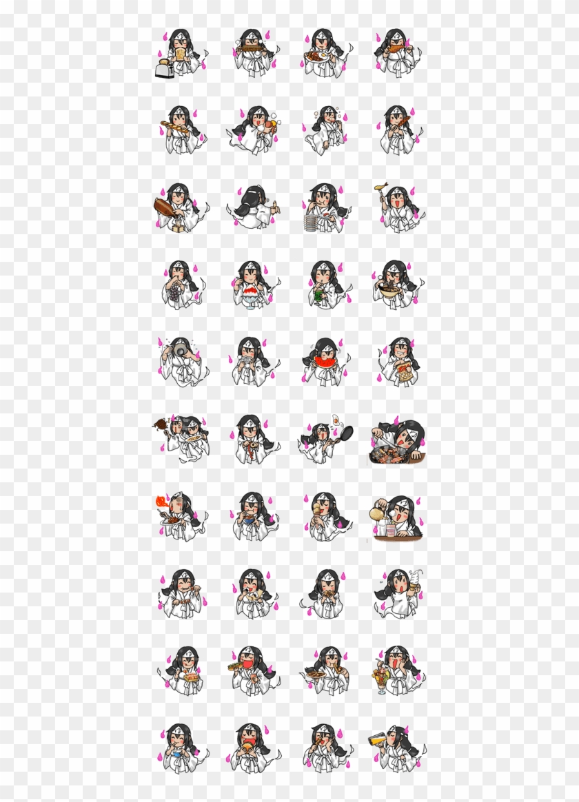 Cute Ghost Girl - Stickers Tsundere Cat Girl Miyako Clipart