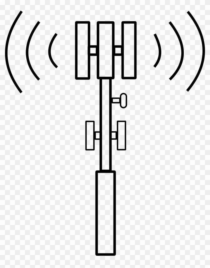 This Free Icons Png Design Of Mixed-antenna Cell Tower Clipart #771108