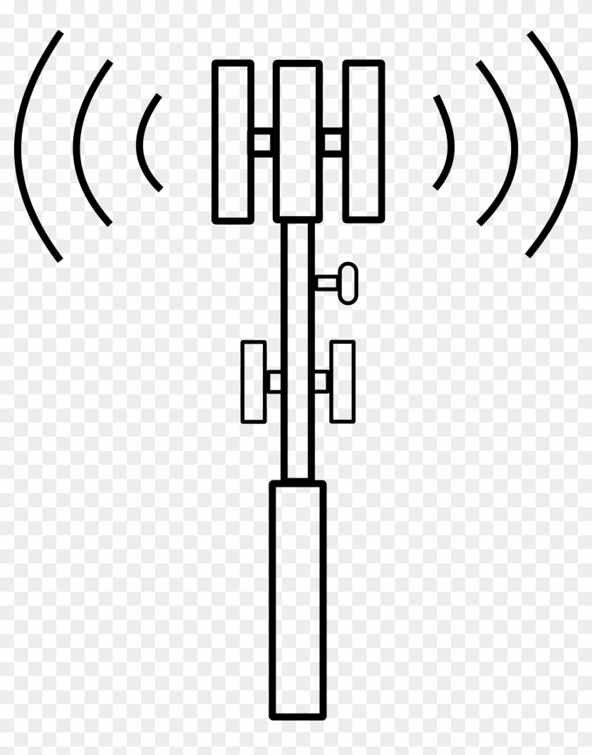 This Free Icons Png Design Of Mixed-antenna Cell Tower Clipart