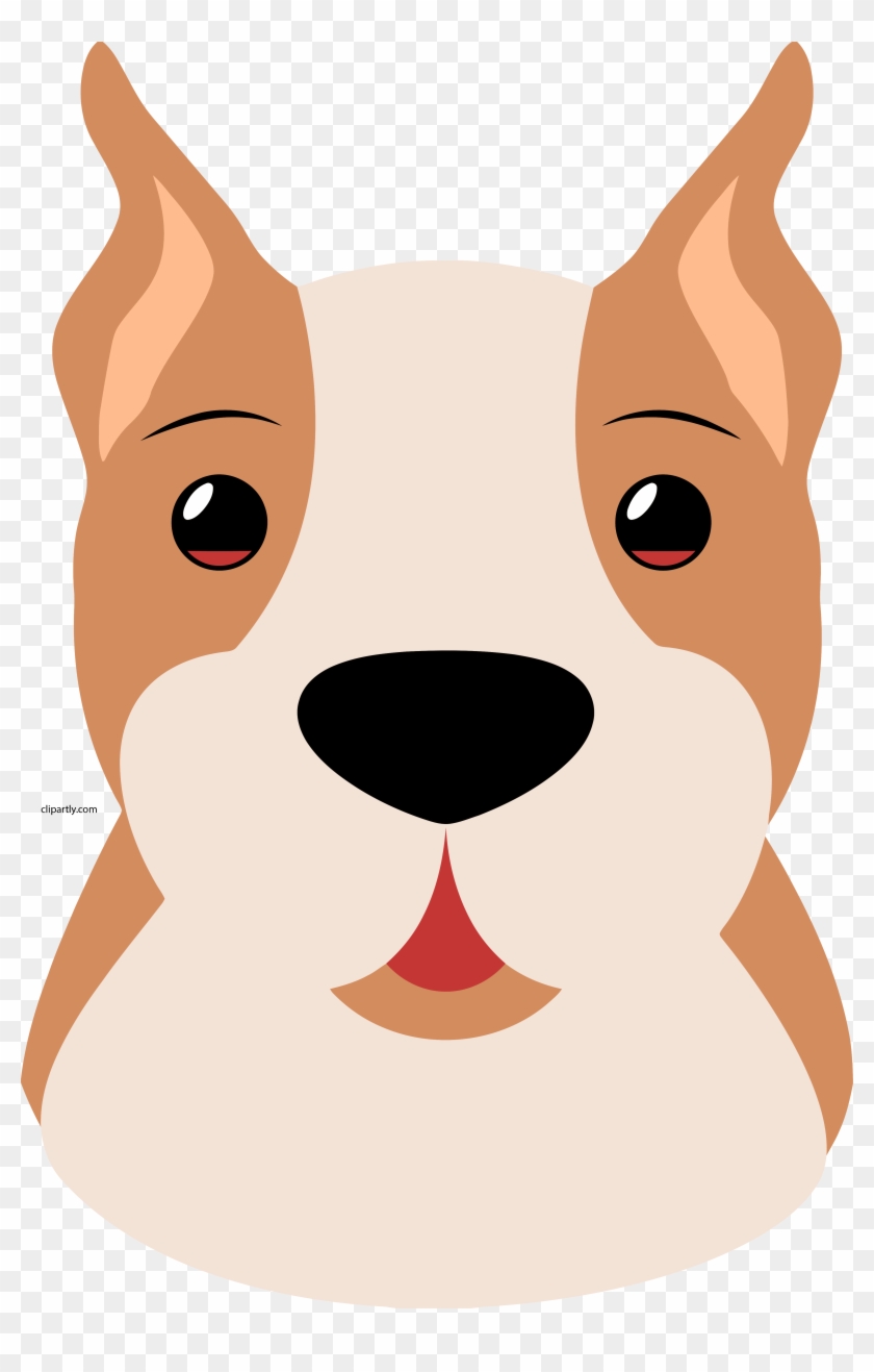 Boxer By Maw - Dog Face Vector Png Clipart #771273