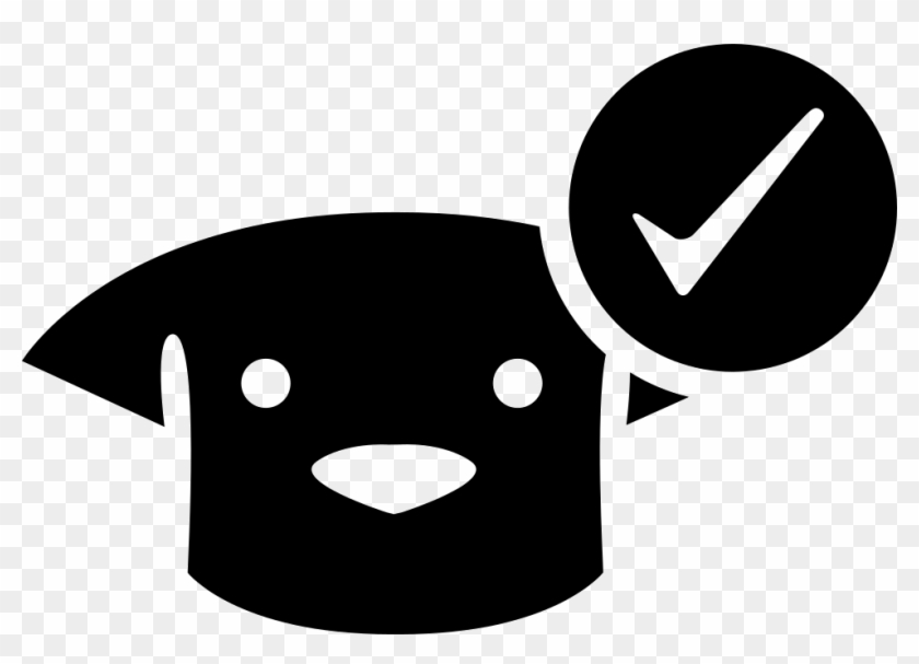 Dog Face With Verification Mark Comments - Add Dog Icon Clipart