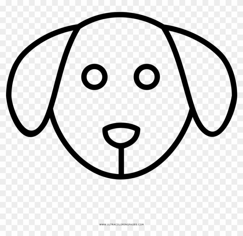 Dog Face Coloring Page - Cara De Perro Para Pintar Clipart