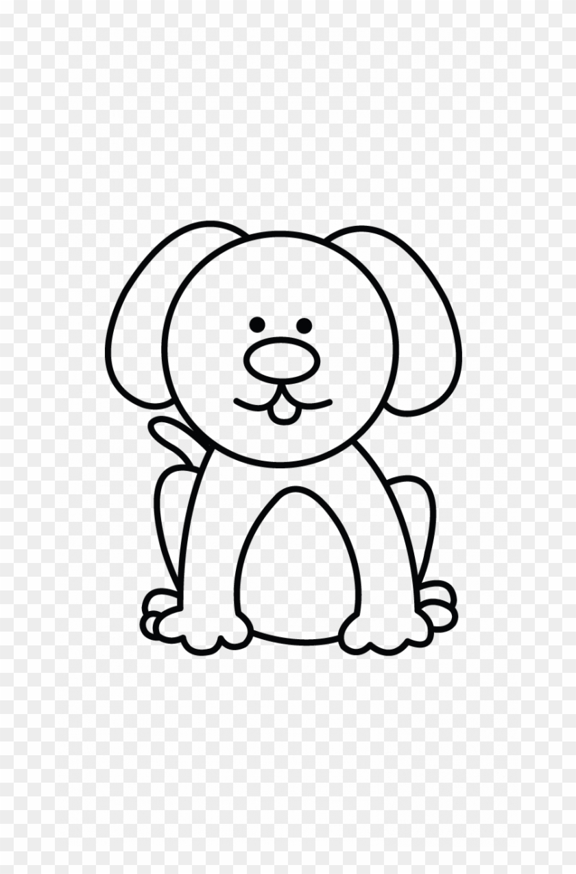 Easy Drawing Pictures Of Dogs At Getdrawings - Dog Clipart Easy To Draw - Png Download