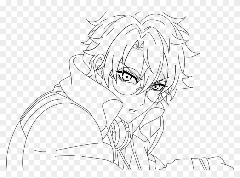 Victor Frankenstein Code Realize Lineart - Otome Lineart Clipart