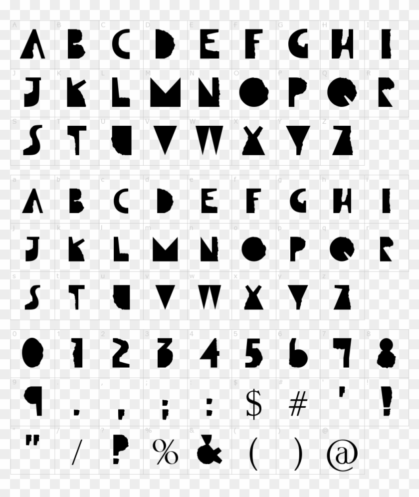 Font Characters - Keep On Truckin Font Clipart