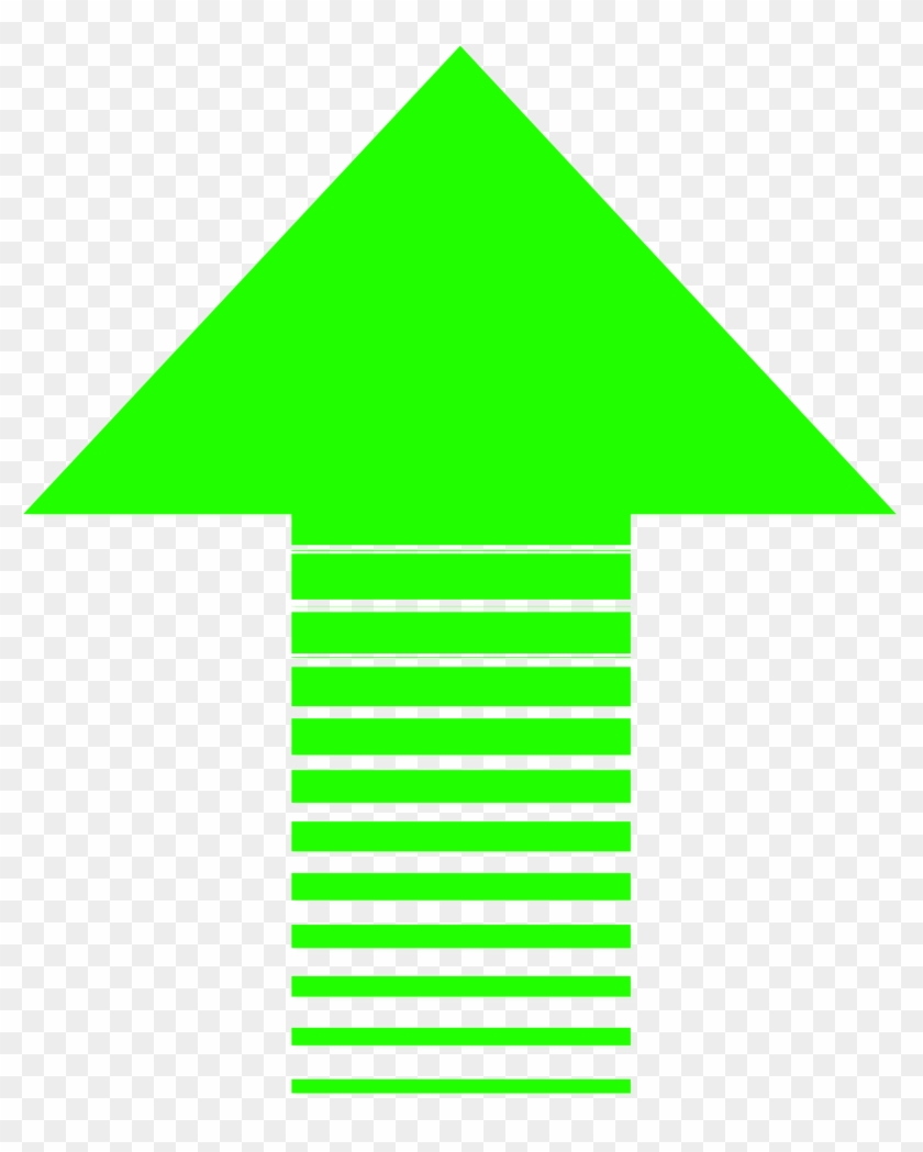 Neon Green Arrow On A White Background - Arrow White Background Png Clipart #772855