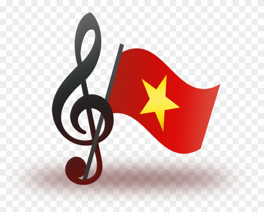 Vietnamese Music Logo Shadow - Flag Clipart #772995