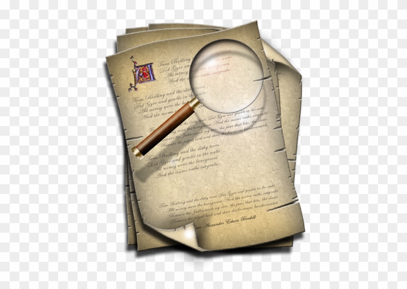 Steampunk Search Icon Mkiii - Old Documents Icon Clipart