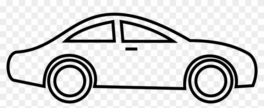 Pink Cartoon Fast Car - Car Black & White Clipart - Png Download