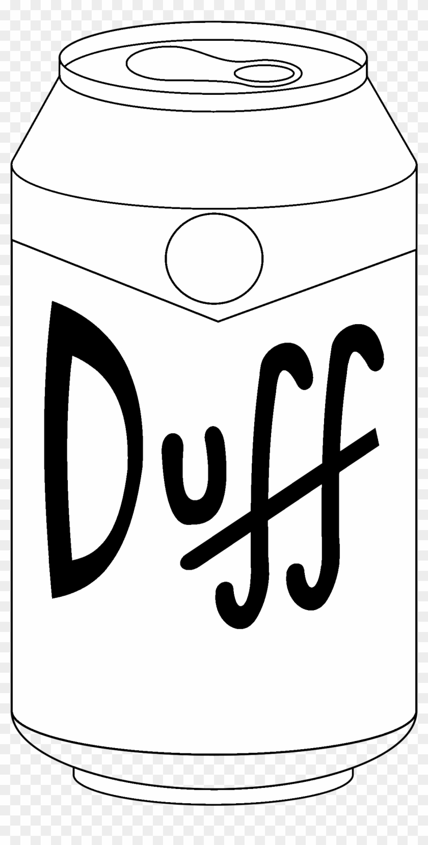 Duff Beer Logo Black And White - Duff Beer Clipart (#773990) - PikPng