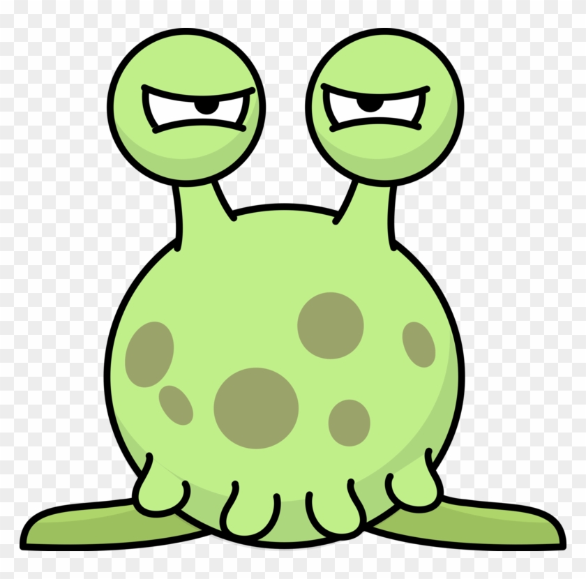 Alien Extraterrestrial Life Cartoon Drawing - Silly Alien Clipart