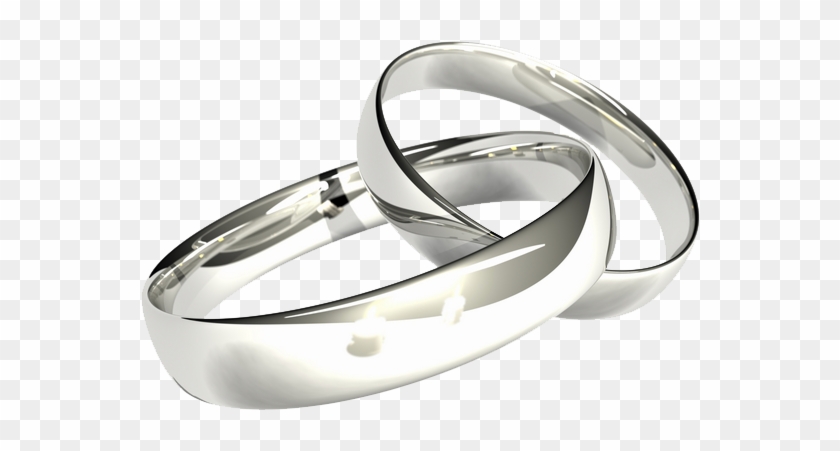 Silver Rings Png - Silver Wedding Bands Png Clipart #774271
