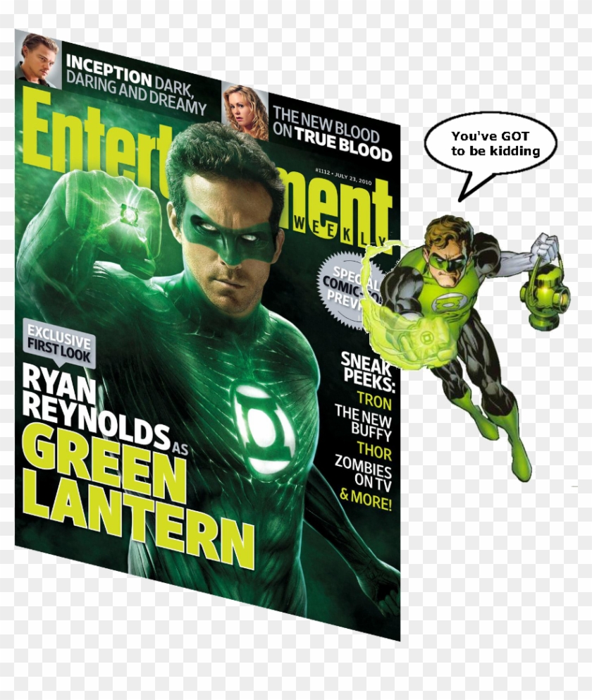 Ryan Reynolds Is Green Lantern - Ryan Reynolds Green Lantern Clipart