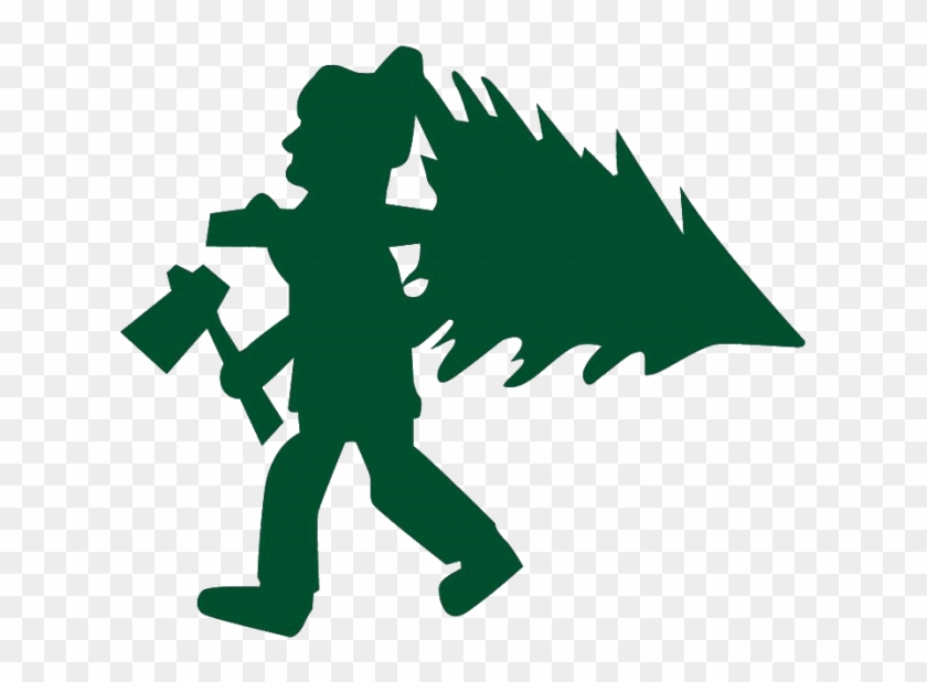 Christmas Trees For Kidspirit - Cartoon Chopping Christmas Tree Clipart