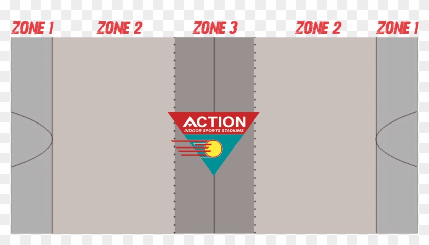 Action Dodgeball Zones - Action Indoor Sports Clipart
