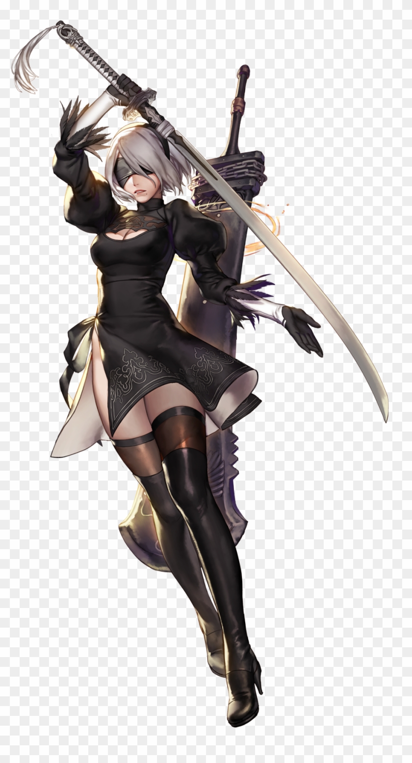 Pin By Isie On Anatomy-pose/character - Character Nier Automata Clipart